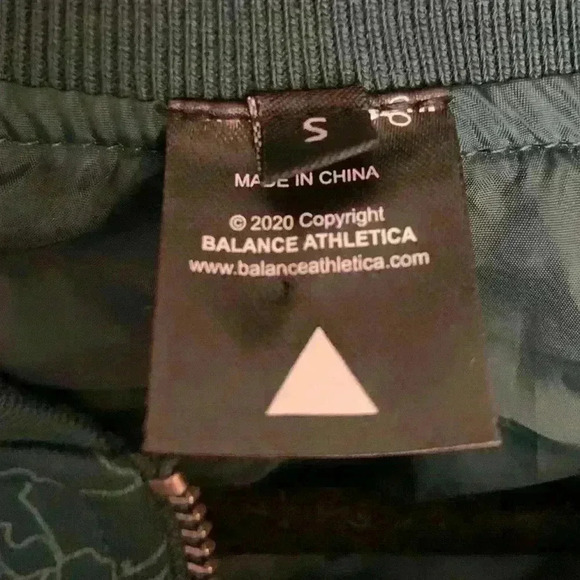 Balance Athletica Teal Bomber Jacket, Womens Size Small - Picture 11 of 13